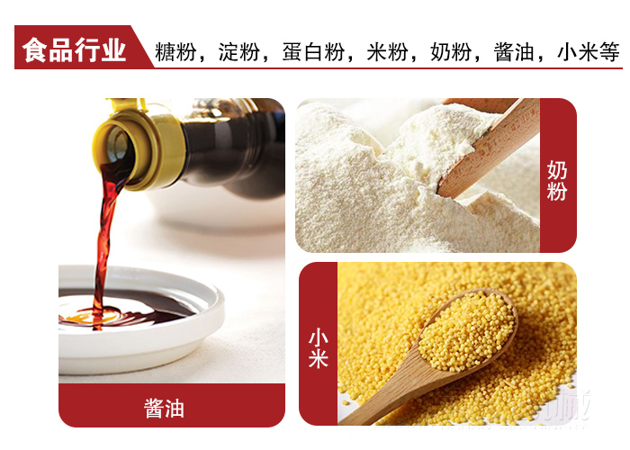 全不銹鋼食品振動篩可用于糖粉，小米，淀粉，蛋白粉，米粉，奶粉，醬油等物料